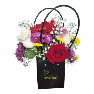 Cartera de flores mixtas