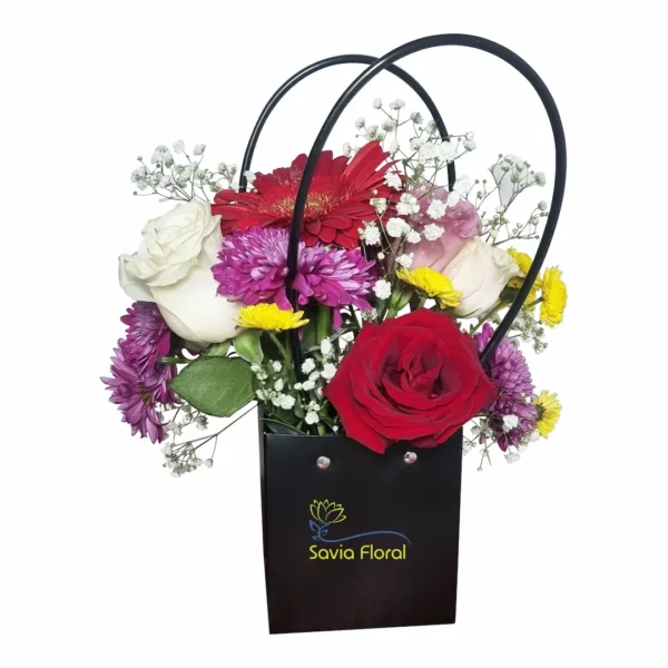 Cartera de flores mixtas